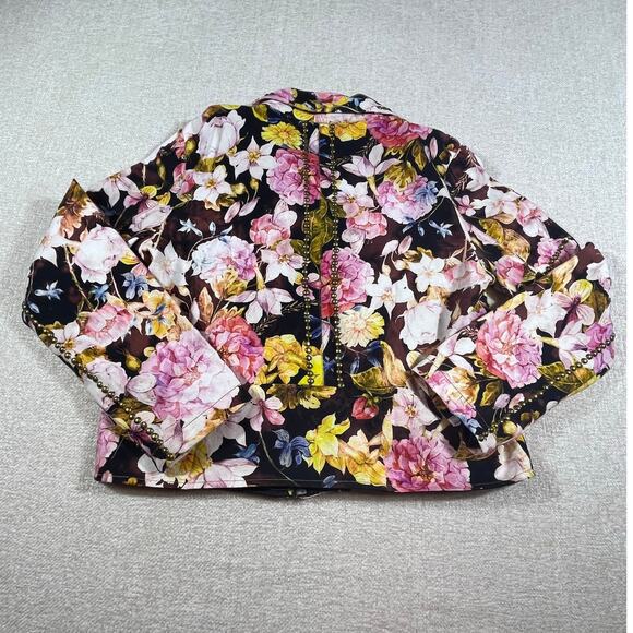 NWT Aratta Silent Journey Women’s Med Multicolor Floral Motorcycle Jacket - Picture 2 of 13